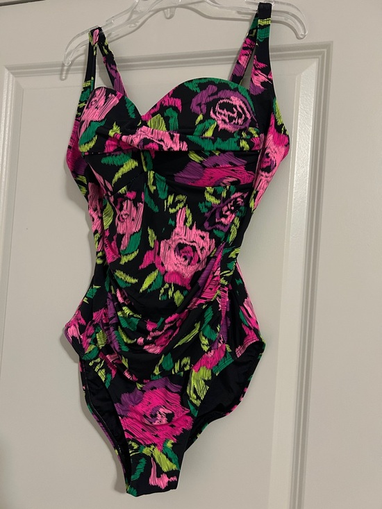 Betsey Johnson Other - NEW! Betsey Johnson Floral Print Swim Suit 1 pc Swim Sz L